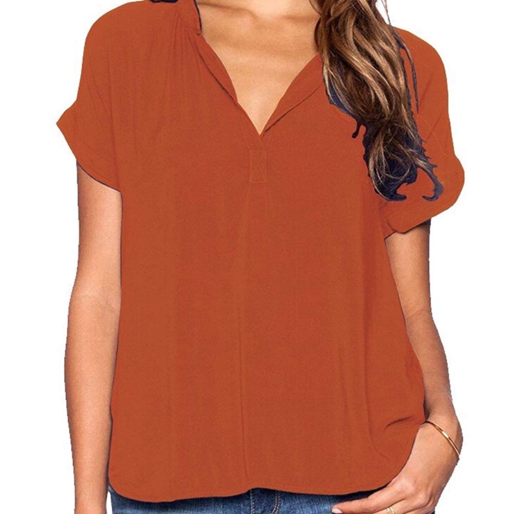Orange Blouse
